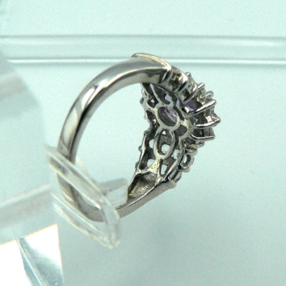 Sz 6 Genuine Bahia Amethyst Floral Ring NWOT - Picture 4 of 5